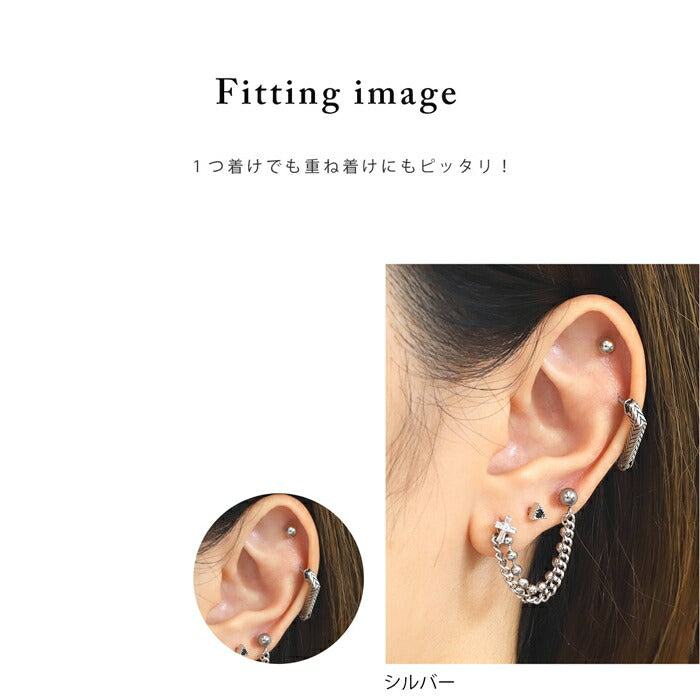 【楽天SOY５年連続受賞】ピアス リング フープピアス ボディピアス サージカルステンレス 金属アレルギー対応 シルバー ブラック 三角形 トライアングル 軟骨ピアス かっこいい メンズ レディース ボディーピアス ヘリックス 耳たぶ シンプル 片耳用 凛 RIN