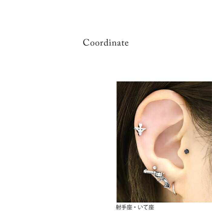j1181-148 ボディピアス 16g 軟骨ピアス ピアス 金属アレルギー 金属アレルギー対応  つけっぱなし サージカルステンレス 星座 12星座 動物 アニマル セカンドピアス ファーストピアス シルバー かわいい ヘリックス トラガス シンプル レディース メンズ 耳たぶ 片耳用