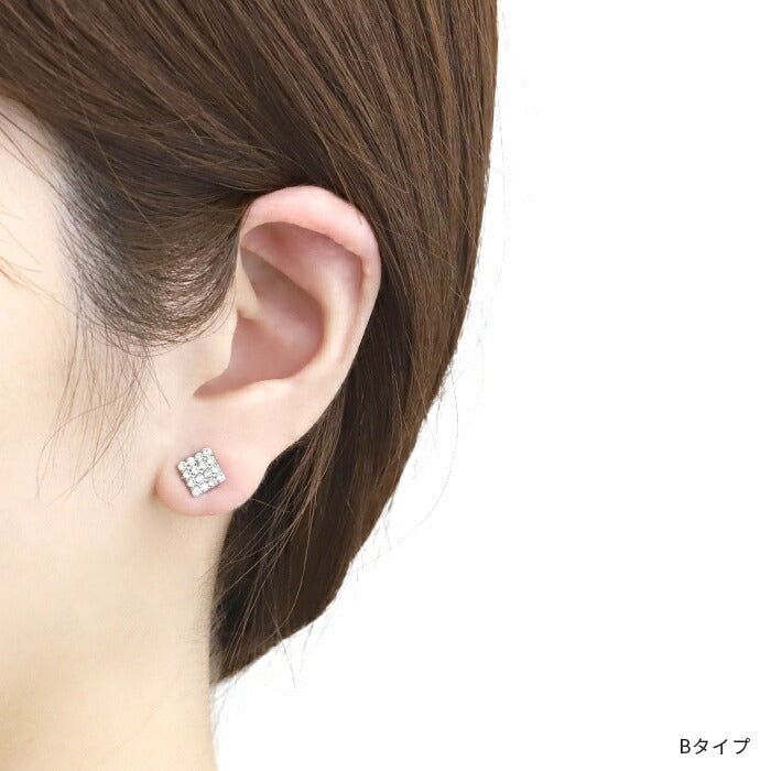 【廃盤】 j251-4 マグネットピアス イヤリング ピアス ボディピアス スクエア ストーン レディース マグピ ノンホールピアス 磁石ピアス キラキラ フェイクピアス 真鍮 シリコン 大人 上品 エレガント きれいめ シンプル フェミニン 片耳用