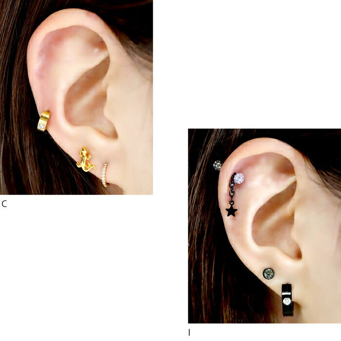 j612-014【全品送料無料】 ボディピアス 軟骨ピアス リング リングピアス フープピアス シンプル 軟骨ピアス ジュエル キラキラ おしゃれ レディース メンズ ボディピアス 金属アレルギー対応 ステンレスピアス サージカルステンレス 耳 スタイリッシュ 軟骨 ピアス ボディーピアス