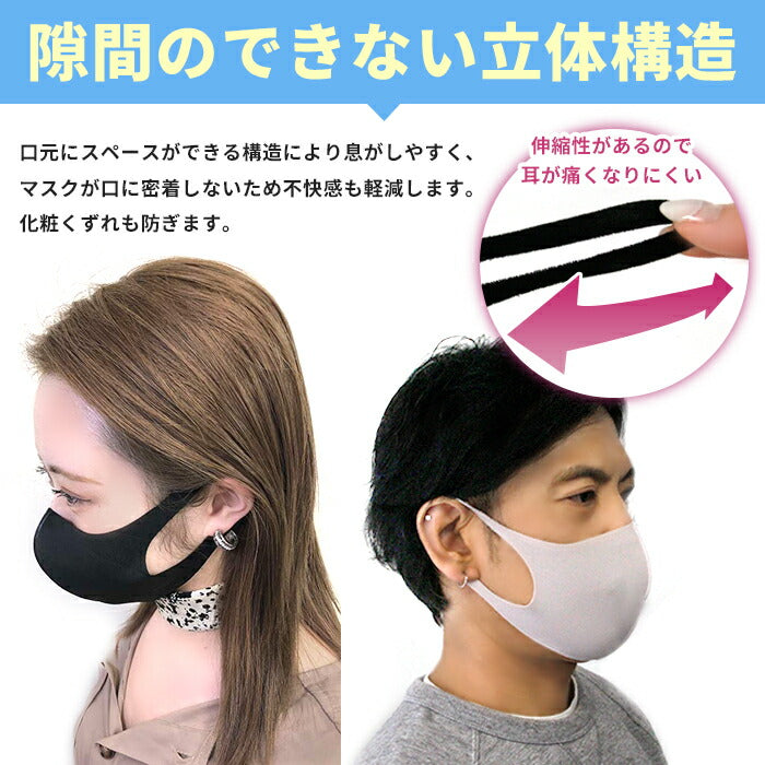 【廃盤】 【即納】マスク 在庫あり マスク 洗える 男女兼用 黒 5枚セット 予防 花粉 ウイルス 対策 立体 国内発送 メール便送料無料 大人用 送料無料