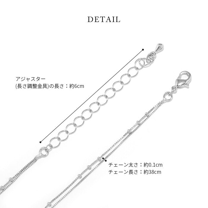 nec-23 ネックレス チェーン レディース シルバー ゴールド 2連 レイヤード シンプル 18k 18金 k18 喜平チェーン ボールチェーン ベネチアンチェーン 18kコーティング かわいい おしゃれ 大人 上品 凛