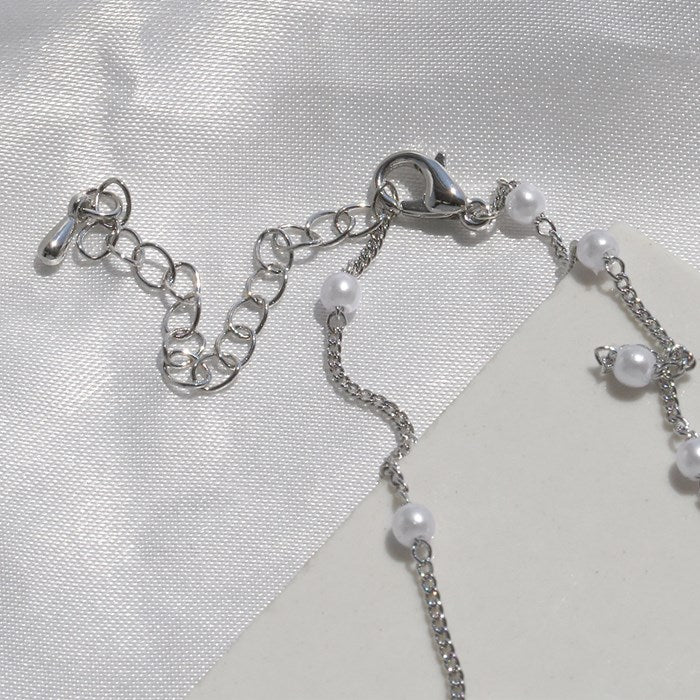 nec-36 ネックレス パールネックレス パール レディース 16k 16kコーティング チェーン チェーンネックレス シンプル アクセサリー ロジウムコーティング カジュアル シルバー ゴールド 結婚式 かわいい おしゃれ 大人 上品 フォーマル 冠婚葬祭 オケージョン 凛