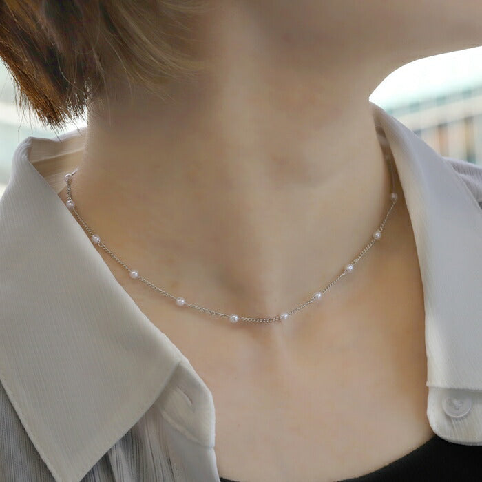 nec-36 ネックレス パールネックレス パール レディース 16k 16kコーティング チェーン チェーンネックレス シンプル アクセサリー ロジウムコーティング カジュアル シルバー ゴールド 結婚式 かわいい おしゃれ 大人 上品 フォーマル 冠婚葬祭 オケージョン 凛