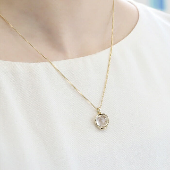 nec-40 ネックレス レディース チェーン チェーンネックレス リング シンプル 16k 16kコーティング アクセサリー ロジウムコーティング カジュアル シルバー ゴールド アクリル 流行り かわいい おしゃれ 大人 上品 フォーマル 冠婚葬祭 オケージョン 凛