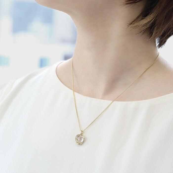 nec-40 ネックレス レディース チェーン チェーンネックレス リング シンプル 16k 16kコーティング アクセサリー ロジウムコーティング カジュアル シルバー ゴールド アクリル 流行り かわいい おしゃれ 大人 上品 フォーマル 冠婚葬祭 オケージョン 凛