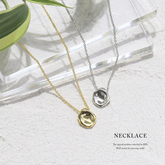 nec-56 ネックレス レディース チェーン チェーンネックレス アズキチェーン ショート 短め シンプル 18k 18kコーティング ロジウムコーティング カジュアル シンプル シルバー ゴールド かわいい おしゃれ ペンダント 上品 フォーマル 凛
