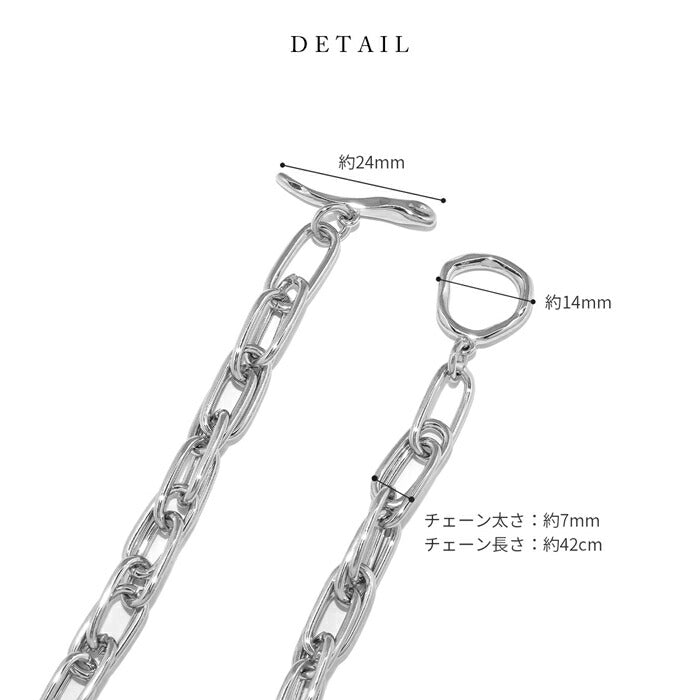 【廃盤】 nec-60 ネックレス レディース チェーン チェーンネックレス シンプル マンテルネックレス 42cm 16k 16kコーティング ロジウムコーティング カジュアル シンプル シルバー ゴールド かわいい おしゃれ 大人 上品 フォーマル メンズ 真鍮 凛