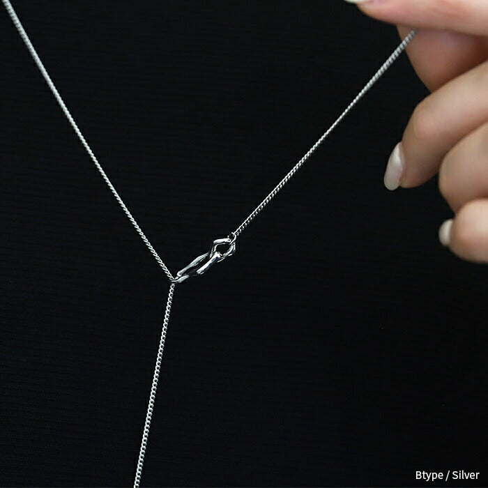 ▲　nec-7　ネックレス ロング 金属アレルギー対応 ラリエットチェーン レディース メンズ シルバー ゴールド シンプル 18k 18金 k18 ティアドロップ しずく キラキラ キヘイチェーン アクセサリー ジュエリー 18kコーティング かわいい おしゃれ 華奢 結婚式