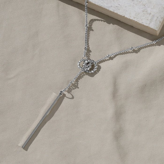 nec-93 ネックレス レディース チェーン チェーンネックレス シンプル ラリエットネックレス ロングネックレス ロング 75cm 18k ロジウムコーティング カジュアル シルバー ゴールド かわいい おしゃれ 大人 上品 フォーマル メンズ 凛