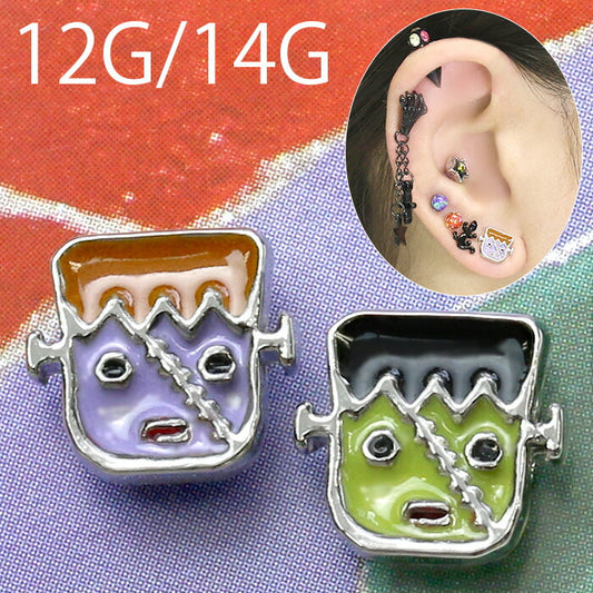 【廃盤】 【全品送料無料】 ボディピアス キャッチ 14G かわいい 12G パーツ 軟骨ピアス ハロウィン コスプレ フランケンシュタイン カスタマイズ ボディーピアス 日本製 ボディーピアス ボディ ピアス 14ゲージ 軟骨 ピアスキャッチ 12ゲージ 耳たぶ