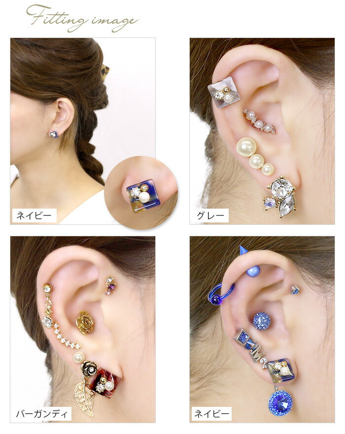 【廃盤】 【全品送料無料】 ボディピアス キャッチ 14G 12G  べっ甲 かわいい 軟骨ピアス ジュエル ビジュー カスタマイズ パーツ 日本製 メイドインジャパン 軟骨 ピアス ボディーピアス 14ゲージ 12ゲージ 軟骨用 ピアスキャッチ  ピアスパーツ  凛 りん キャッチ0212 人気上昇中