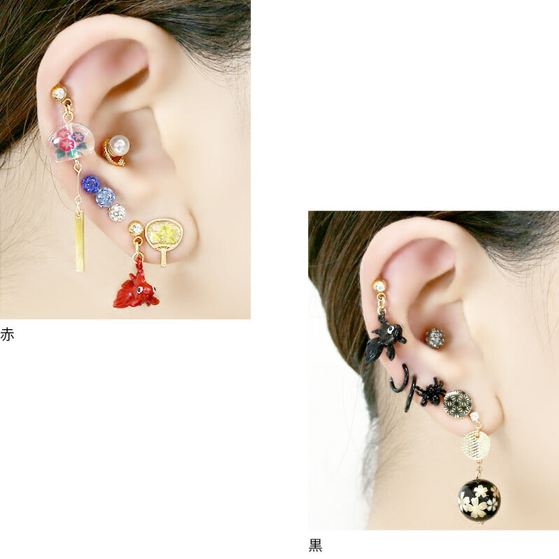 【廃盤】 ori-0069 ボディピアス 軟骨ピアス 14G 16G 和風 金魚 きんぎょ 夏 浴衣 着物 軟骨1040 16ゲージ 14ゲージボディーピアス 凛 軟骨用 ボディピアス専門店 なんこつピアス 耳 りん サージカルステンレス 「BP」 「NAN」 「ORI」