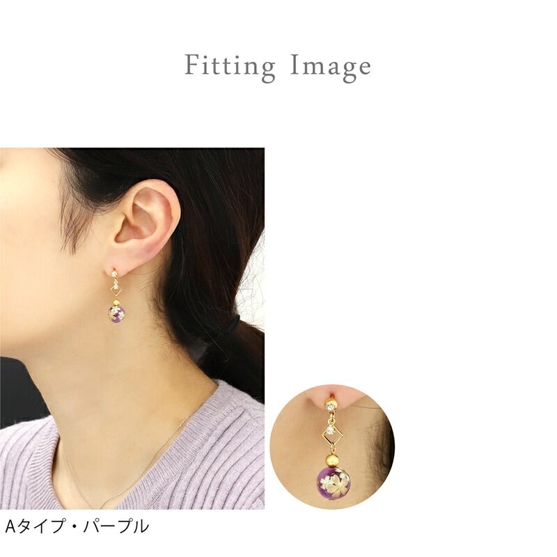 【メール便送料無料】 軟骨ピアス 14G 16G ボディピアス かわいい キャッチ チャーム サージカルステンレス 和風 折り鶴 桜 和柄　ボール 着物 16ゲージ 14ゲージ  ピアス ストレート 片耳用 軟骨 ピアス ボディーピアス