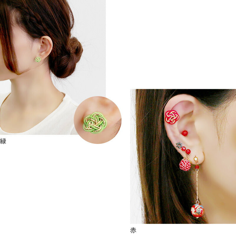 【全品送料無料】 キャッチ パーツ ボディピアス 14G カスタム 軟骨ピアス 12G ピアス 水引 梅結び 和 日本 かわいい サージカルステンレス セカンドピアス ピアス 金属アレルギー アレンジ 赤 青 緑 紫 レディース キャッチのみ 和風 ネジ ご祝儀 開運 出世 縁起 人気上昇中
