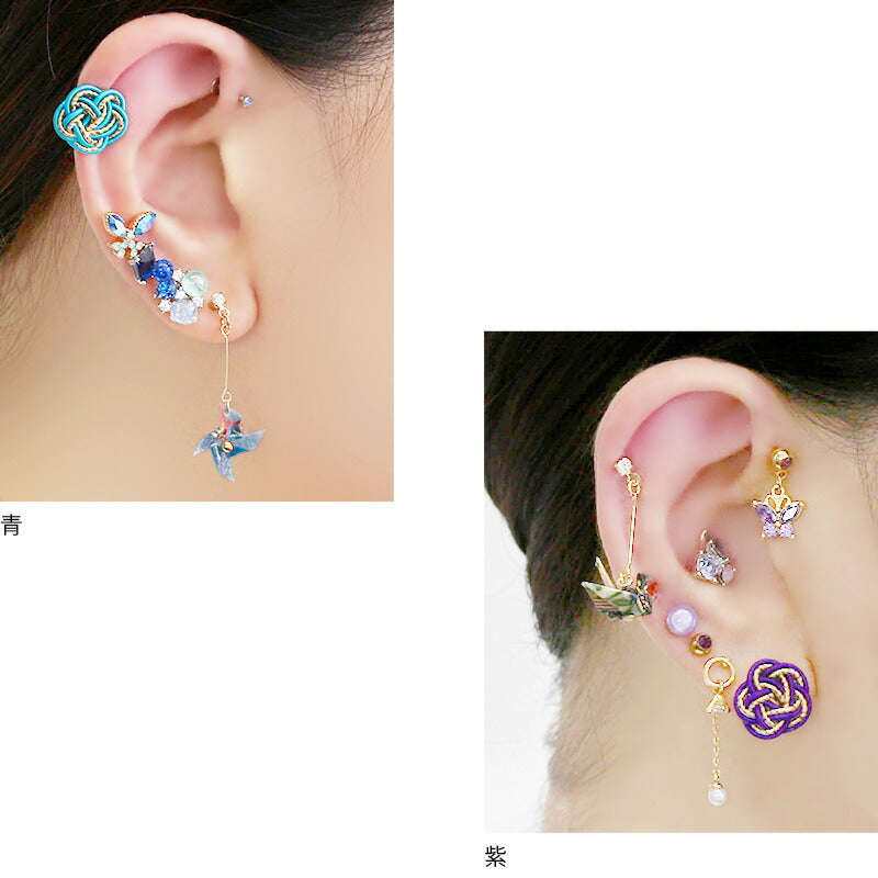 【全品送料無料】 キャッチ パーツ ボディピアス 14G カスタム 軟骨ピアス 12G ピアス 水引 梅結び 和 日本 かわいい サージカルステンレス セカンドピアス ピアス 金属アレルギー アレンジ 赤 青 緑 紫 レディース キャッチのみ 和風 ネジ ご祝儀 開運 出世 縁起 人気上昇中