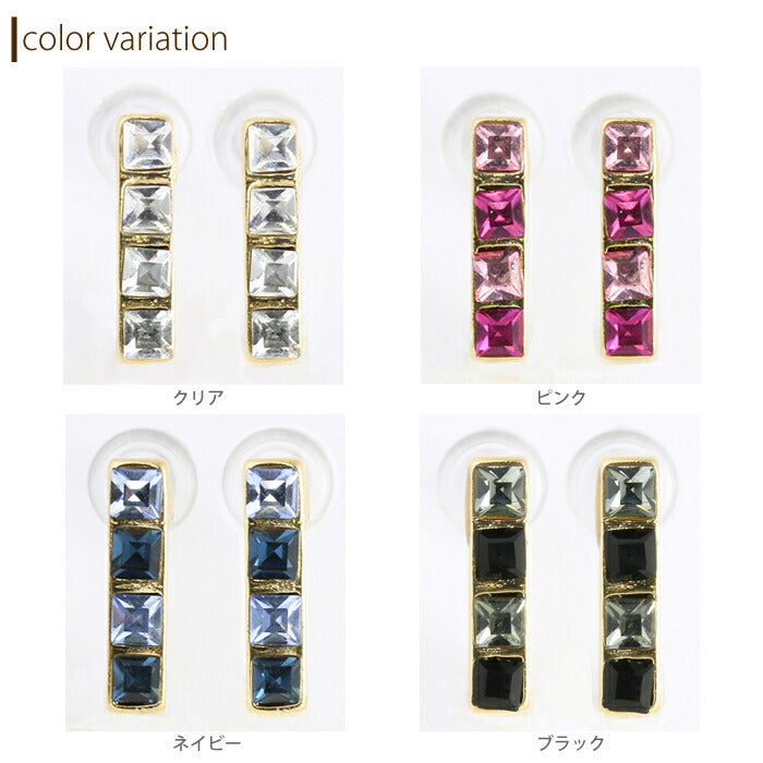 【廃盤】 ファッションピアス0027/チタン/チタンピアス/キューブ/ノンアレルギー「Fピアス」