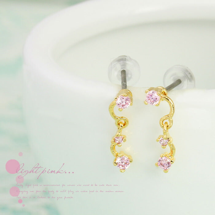 【廃盤】 ファッションピアス0035/チタン/チタンピアス/ジュエル/チャーム/ノンアレルギー「Fピアス」