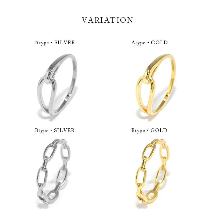 ring-16 リング 指輪 レディース シルバー ゴールド 金属アレルギー シンプル 18k 18金 k18 ニッケルフリー 12号 14号 ファッションリング ゴールドリング シルバーリング 18Kコーティング チェーン 大人 上品 かわいい 大人可愛い 凛