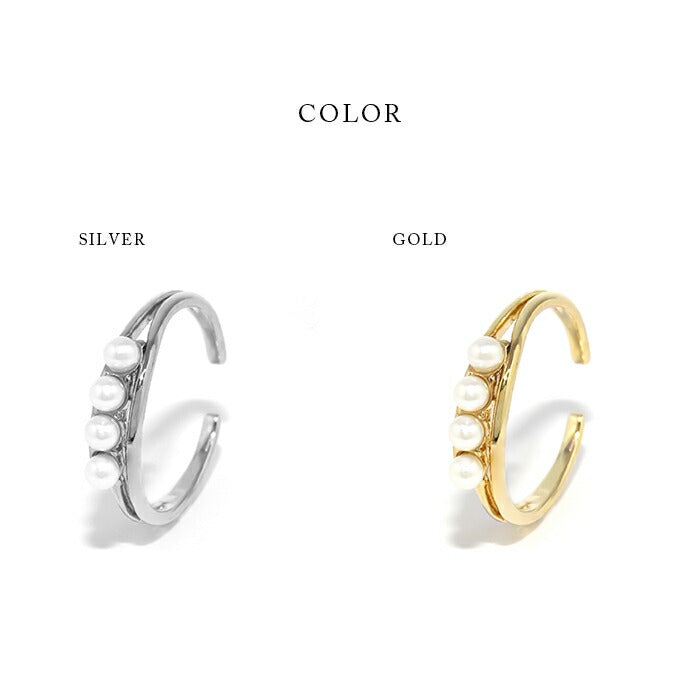 ring-25 リング 指輪 レディース パール シルバー ゴールド シンプル 16k 16金 12号 ファッションリング ロジウムコーティング ゴールドリング シルバーリング 大人 ハンドメイド かわいい おしゃれ 大人可愛い 重ね付け 華奢 細い 凛