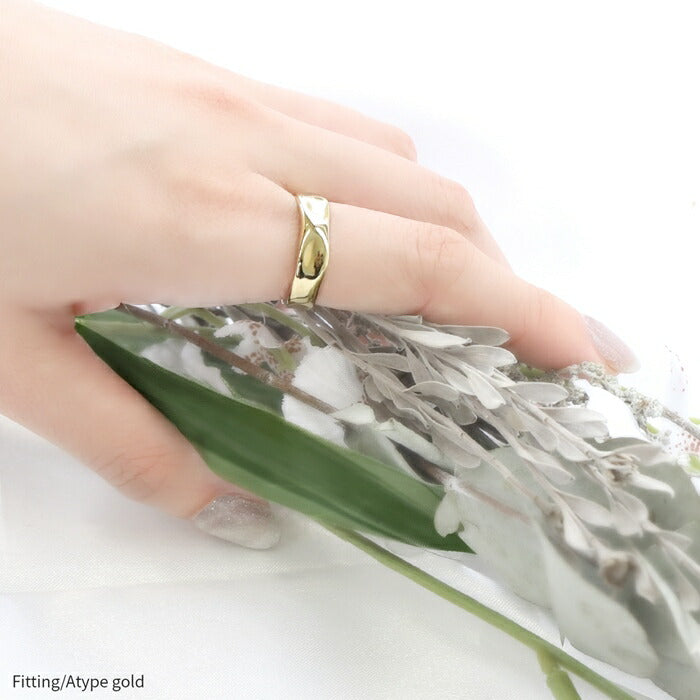 ring-26 リング 指輪 18k 18金 12号 金属アレルギー 金属アレルギー対応 アクセサリー ツイスト シルバー ゴールド レディース メンズ ピンキーリング ファッションリング おしゃれ 大きい シンプル かわいい 上品 エレガント プレゼント ギフト 重ね付け 凛