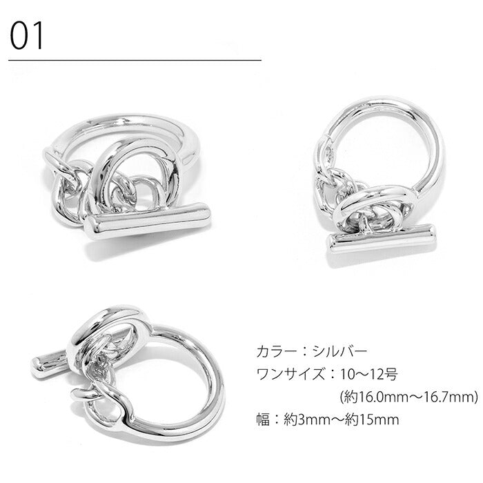 ring-2 リング 指輪 アクセサリー レディース メンズ おしゃれ 大きい シンプル かわいい シルバー シルバーアクセ 合金 オープンリング デイリー カジュアル 上品