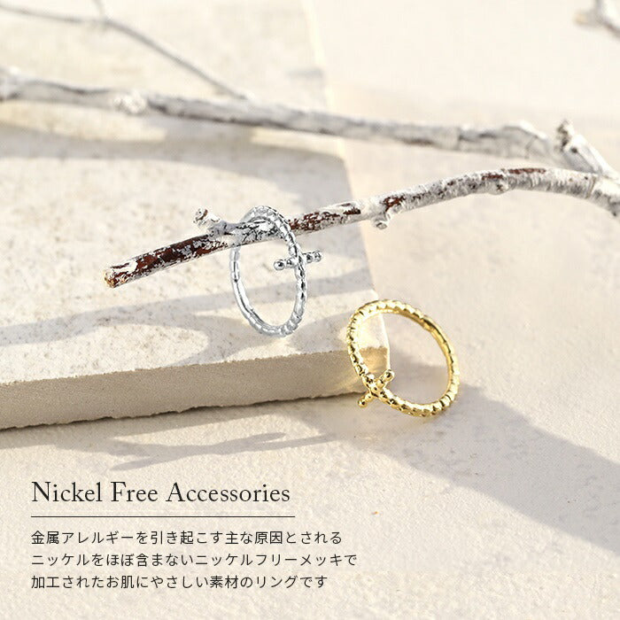 ring-5 リング 指輪 レディース シルバー ゴールド 十字架 金属アレルギー シンプル 18k 18金 k18 ニッケルフリー 8号 10号 11号 13号 ファッションリング ゴールドリング シルバーリング クロスリング 18Kコーティング 大人 上品 ハンドメイド かわいい 大人可愛い 凛