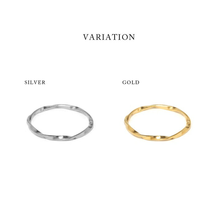 ring-72 リング 指輪 ウェーブリング シンプルウェーブリング サークルリング レディース サージカル アクセサリー5号 7号 8号 9号 12号 シルバー  ゴールド シンプル 金属アレルギー ファッションリング ゴールドリング シルバーリング 細い 華奢 きれいめ 凛