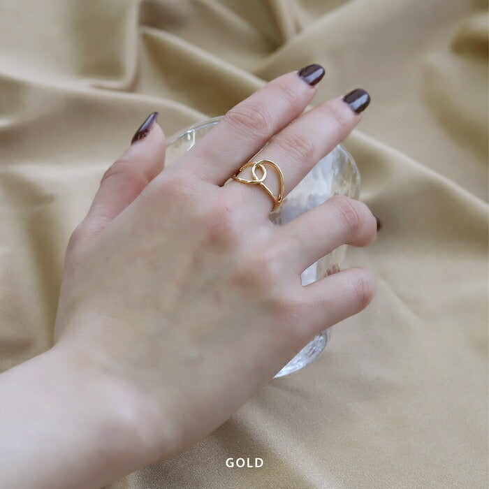 ring-80 リング 指輪 レディース アクセサリー 金属アレルギー シルバー ゴールド シンプル 11号 ファッションリング 16k クロス ツイスト ロジウムコーティング ゴールドリング シルバーリング 高見え 高みえ プチプラ 細め 細い 凛