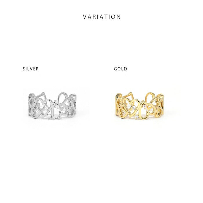 ring-82 リング 指輪 レディース アクセサリー 金属アレルギー ハート シルバー ゴールド シンプル 12号 ファッションリング 16k ロジウムコーティング ゴールドリング シルバーリング 高見え 高みえ プチプラ キュービックジルコニア 凛