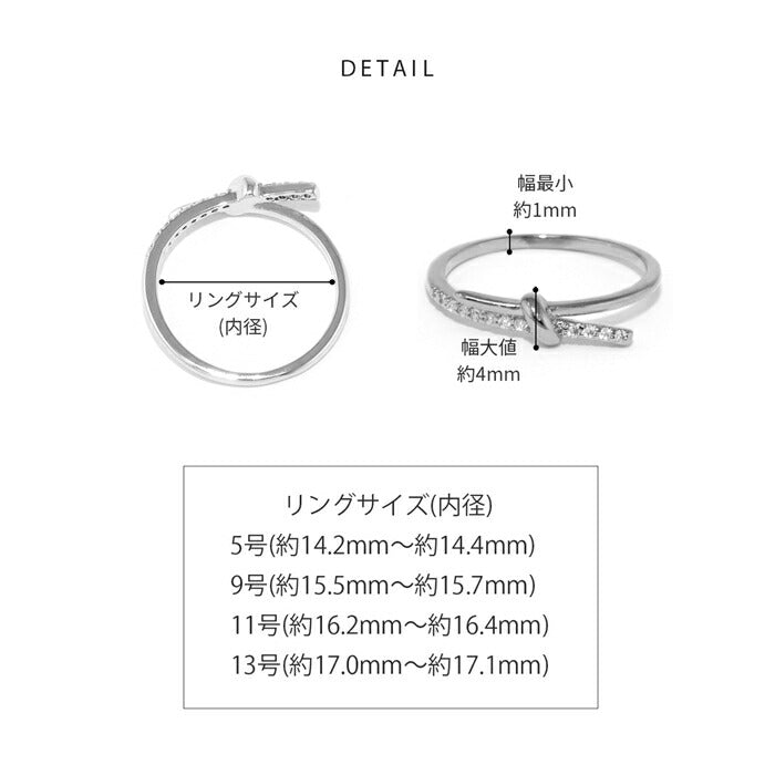 ring-83 リング 指輪 ノットリング レディース アクセサリー 金属アレルギー シルバー ゴールド シンプル 5号 9号 11号 13号 ファッションリング 16k  ロジウムコーティング ゴールドリング シルバーリング 高見え 高みえ プチプラ ピンキーリング 結び目 凛