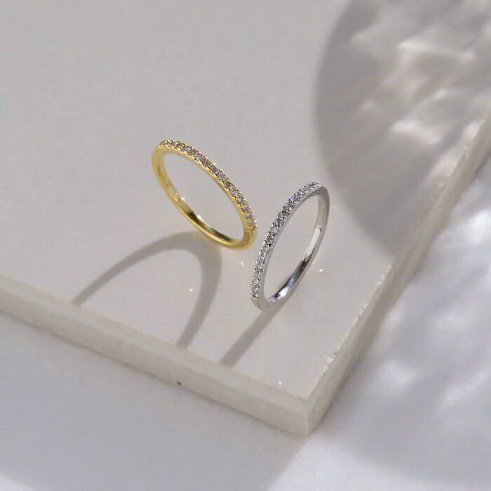 ring-84 リング 指輪 レディース アクセサリー 金属アレルギー シルバー ゴールド シンプル 5号 9号 11号 13号 ファッションリング 16k  ロジウムコーティング ゴールドリング シルバーリング 高見え 高みえ プチプラ ピンキーリング ジルコニア ジュエル 凛