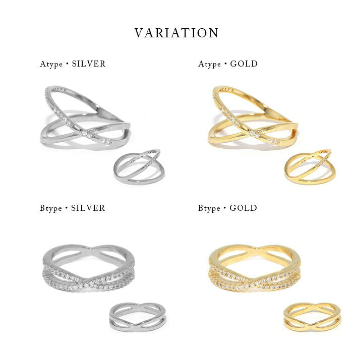 ring-8 リング 指輪 レディース シルバー ゴールド クロス 金属アレルギー シンプル 18k 18金 k18 ニッケルフリー 9号 11号 13号 14号 ファッションリング ゴールドリング シルバーリング クロスリング キュービックジルコニア 18Kコーティング 大人 ハンドメイド 大人可愛い 凛
