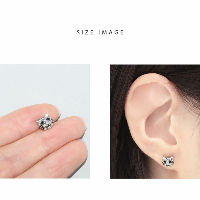 【全品送料無料】 軟骨ピアス 14G 16G ボディピアス かわいい キャッチ チャーム サージカルステンレス 金属アレルギー対応 猫 ネコ ねこ ジュエル アニマル ストレートバーベル 個性 キラキラ おしゃれ セカンドピアス メンズ 軟骨 ピアス ボディーピアス