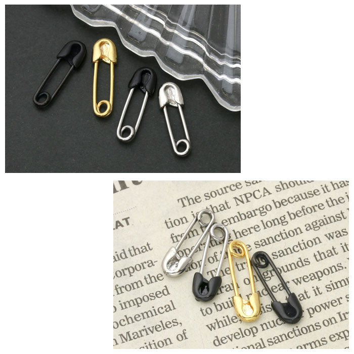 【廃盤】 安全ピン ピアス 軟骨ピアス 18G　アンテナ ボディーピアス ボディピ シルバー ゴールド ブラック キャッチ 軟骨用 18ゲージ 耳 おしゃれ パーツ かわいい ストレート ボディピアス専門店 凛「BP」「NAN」「ant」