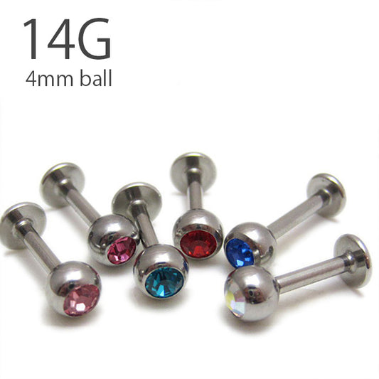 【全品送料無料】 ボディピアス キャッチ 14G ラブレット 軟骨ピアス サージカルステンレス 金属アレルギー対応 ジュエル 4mm キラキラ オシャレ シルバー トラガス 軟骨 ピアス ボディーピアス
