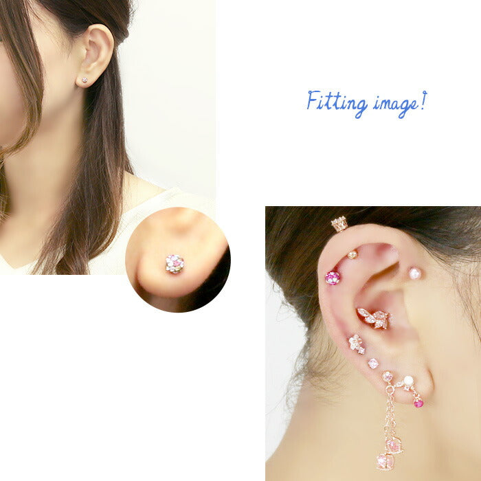【廃盤】 【全品送料無料】 ボディピアス 16G 軟骨ピアス 18G ピアス キャッチ パヴェ ランダム サージカルステンレス セカンドピアス 金属アレルギー