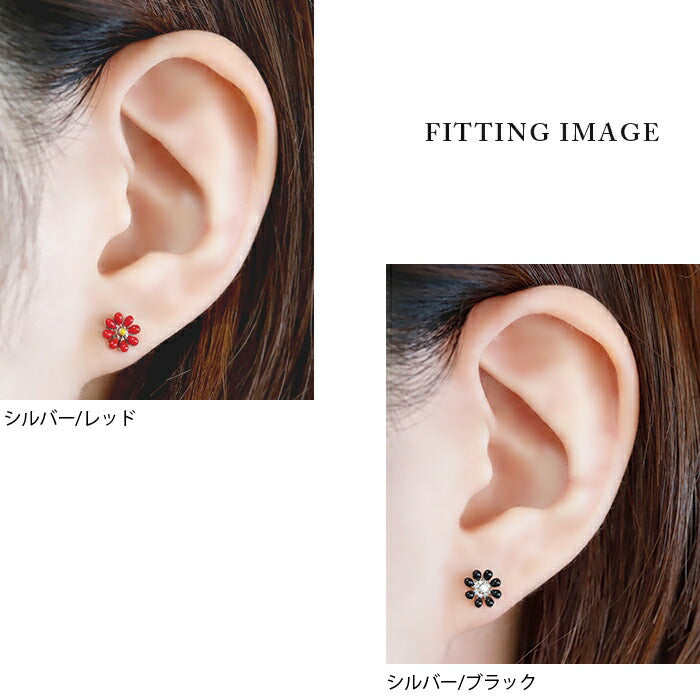 【廃盤】 軟骨ピアス 14G 16G ボディピアス 18G 12G 花 フラワー  マーガレット アレンジ パーツ カスタマイズ ピアス 14ゲージ 16ゲージ 18ゲージ 12ゲージ  ピアス 片耳用