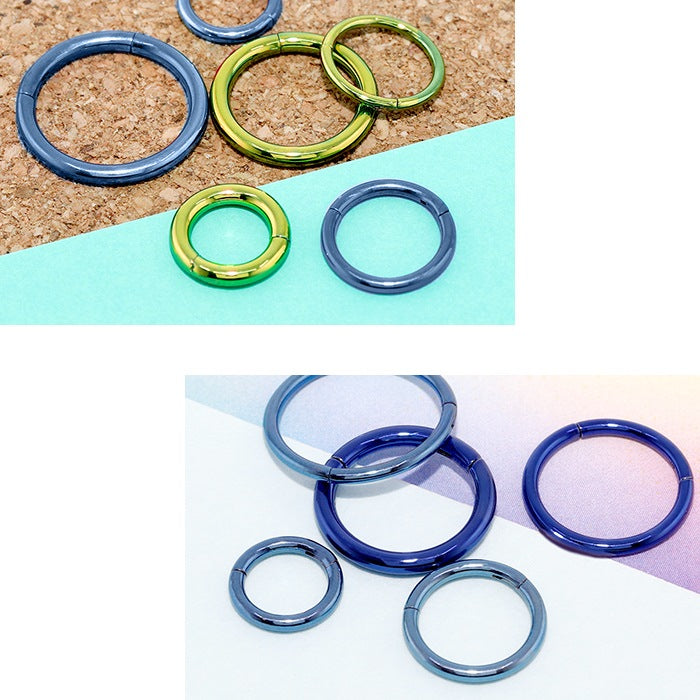 sale-115　ボディピアス 軟骨ピアス 18G 16G 14G ピアス 金属アレルギー フープピアス  レディース メンズ つけっぱなし ワンタッチピアス キャッチレス シンプル ピンク レッド ライトパープル パープル ブルー ネイビー ライトグリーン ファーストピアス セカンドピアス 耳 片耳用
