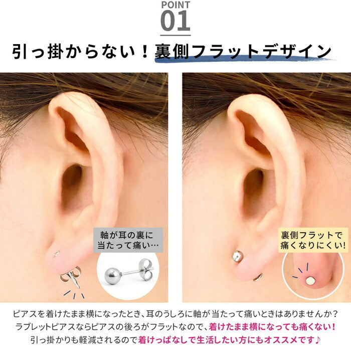 【全品送料無料】 ボディピアス キャッチ  18G 16G 14G ラブレット 軟骨ピアス サージカルステンレス 金属アレルギー対応 トライアングル 三角 ラブレットスタッド ラブレット カスタマイズ ヘリックス