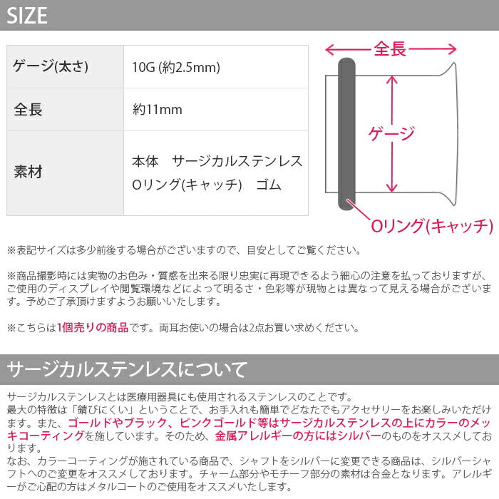 【全品送料無料】 ボディピアス 10G ラージゲージ スターシングルフレアアイレット シルバー 星 ボディーピアス ボディピ ピアス BP