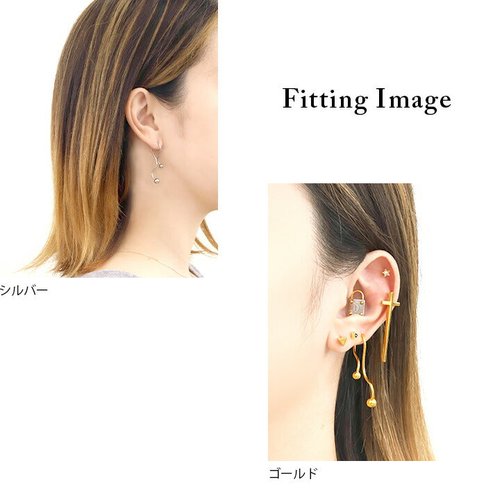 【楽天SOY５年連続受賞】ボディピアス 16G 変形 ツイスト スクリュー スパイラル キャッチ 揺れる シルバー ゴールド ブラック ピンクゴールド サージカルステンレス 金属アレルギー対応 軟骨ピアス レディース メンズ ボディーピアス スパイラルバーベル 片耳用 凛 RIN