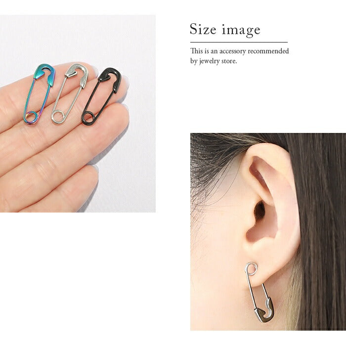 ★t1141-93 ボディピアス 軟骨ピアス 18G 安全ピン ピアス 金属アレルギー サージカルステンレス キャッチレス シルバー レインボー ブラック ステンレス セカンドピアス  レディース メンズ ユニセックス シンプル かわいい ヘリックス 耳 耳たぶ 軟骨用 片耳用