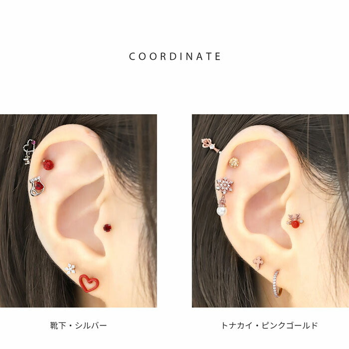 t1141-95 ボディピアス 16G 軟骨ピアス つけっぱなし サージカルステンレス 金属アレルギー対応 クリスマス かわいい レディース メンズ ファーストピアス セカンドピアス  ジュエル おしゃれ ストレートバーベル 軟骨 ピアス ボディーピアス 片耳用