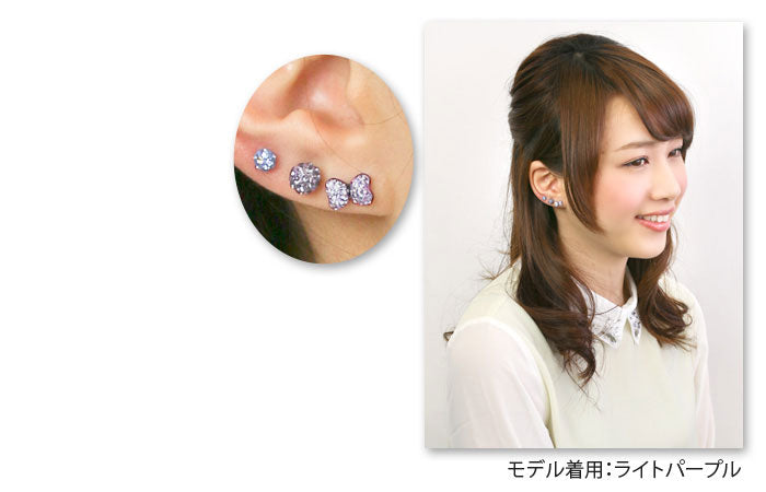 【廃盤】 ボディピアス 18G 16G キャッチ 0175 リボン 軟骨ピアス ジュエル パヴェ クッションリボン ピアス ボディーピアス カスタマイズ パーツ 「BP」「CUS」「ms」|ボディピ 16ゲージ 軟骨用 ピアスキャッチ 18ゲージ ピアスパーツ ネジ式 バーベル ラブレット