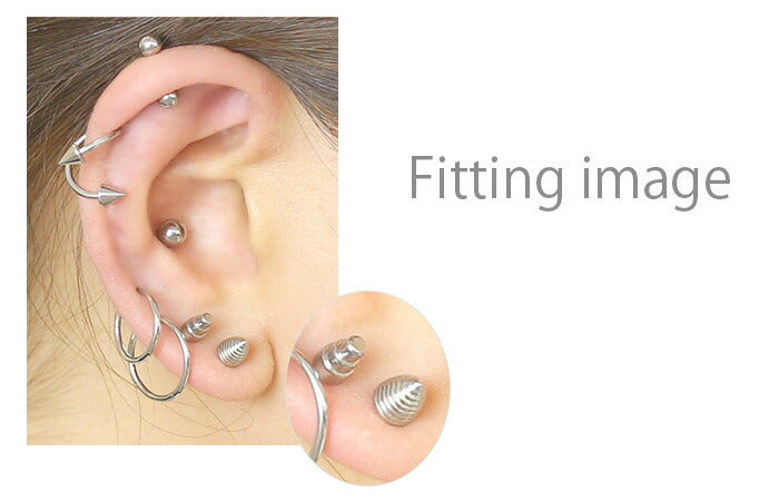 【廃盤】 ボディピアス 12G ボディピアス 14G キャッチ0199 コーン スタイリッシュ カスタマイズ 軟骨ピアス ボディピ シルバー「BP」「CUS」|ボディーピアス 14ゲージ 軟骨用 ピアスキャッチ 12ゲージ パーツ ピアスパーツ ネジ式 ねじ式 ラブレット バーベル ストレートバーベル
