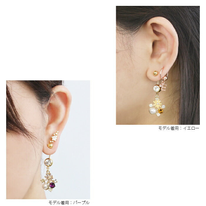 【廃盤】 へそピアス かわいい 14G 18G へそピアス0437 花 はな ジュエル ネイブル ヘソピアス ボディピアス「BP」「HSP」